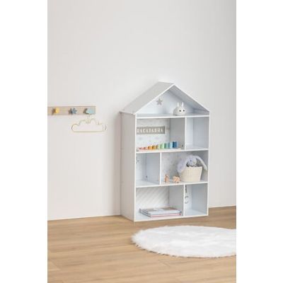 Biblioteca pentru casa cu 7 compartimente gri 158703B