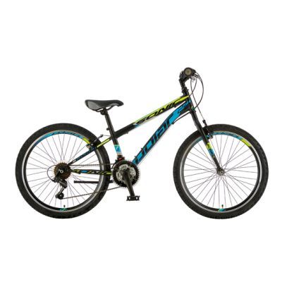 Bicicleta copii polar sonic 24 inch negru-verde-albastru