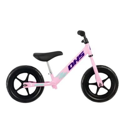 Bicicleta fara pedale dhs ride-on roz kit ski inclus