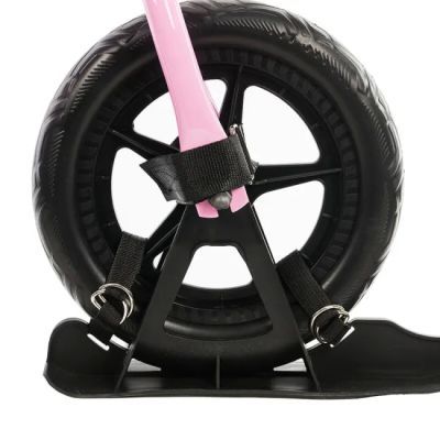 Bicicleta fara pedale dhs ride-on roz kit ski inclus