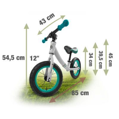 Bicicleta fara pedale pt copii gri Turquoise 760100 Bicicleta fara pedale pt copii gri Turquoise 760100