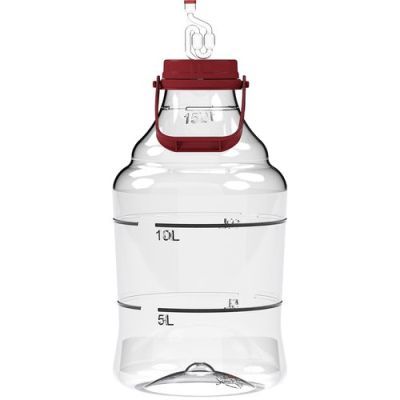 Bidon de vin usor, rezistent la rupere, cu maner, 15 L