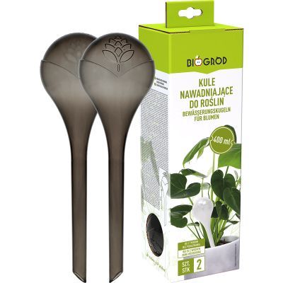 Bile de irigare pentru plante, negru transparent, 400 ml, 2 buc. 720926