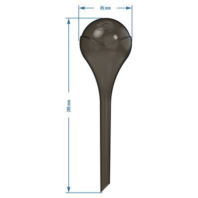 Bile de irigare pentru plante, negru transparent, 400 ml, 2 buc. 720926