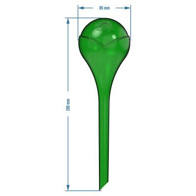 Bile de irigare pentru plante, verde transparent, 400 ml, 2 buc. 720929