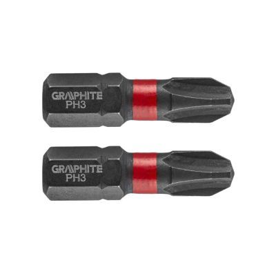 Bit IMPACT,PH3 X 25mm,SET 2 BUC 56h502
