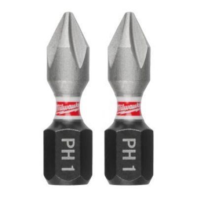 Biti PH pentru surubelnite PH1 x25 mm Shockwave impact duty Milwaukee 4932500352
