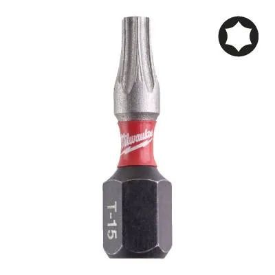 Biti TX pentru surubelnite TX15x25mm Shockwave impact duty Milwaukee 4932430873