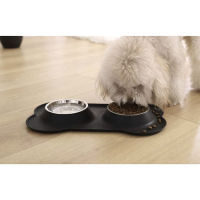 Bol dublu pentru mancare animale - 450 ml Purlov 21632