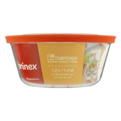 Bol rotund din sticla cu capac 1.2 L N1-MX-6313C
