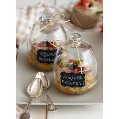Bomboniera din sticla transparenta cilek 255ml CLK-S1