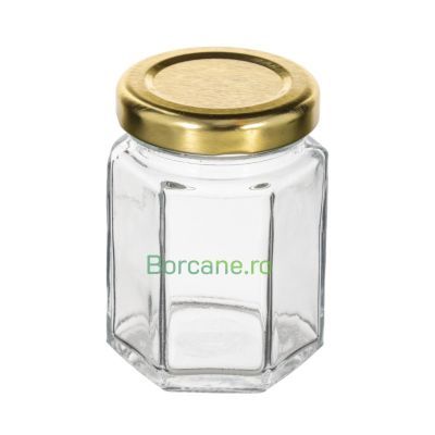 Borcan 60ML hexagonal TO 43 Pg