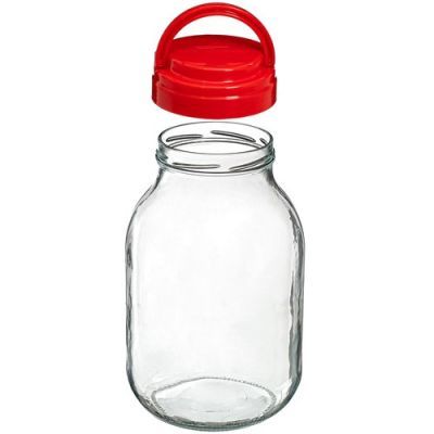 Borcan de 3 L si capac fi 100 cu maner