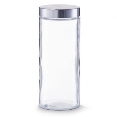 Borcan din sticla si inox Nixo 2 L 135299