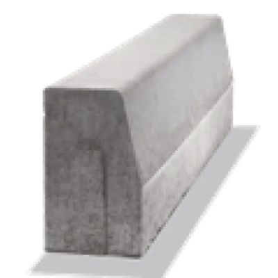 Bordura 50x15x25,F10, gri,tesita 1263