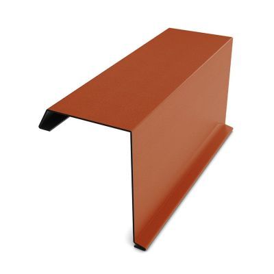 Bordura fronton, Bilka, caramiziu mat (RAL 8004) 2000 x 312.5 x 0.5 mm