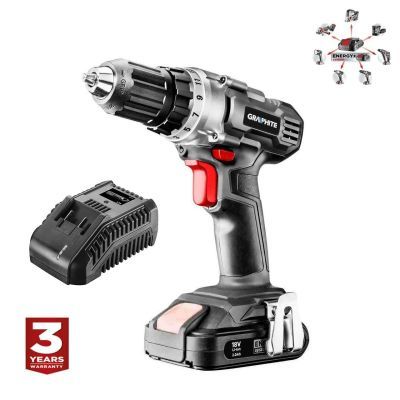 Bormasina cu 2 acumulatori 18V 0.8-10mm 79010