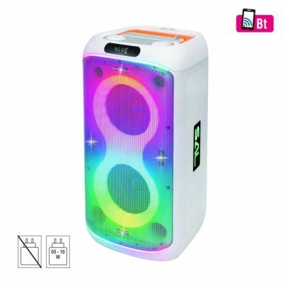 Boxa party 2x165mm acumulator BT LED microfon PAR216WH Boxa party 2x165mm acumulator BT LED microfon PAR216WH