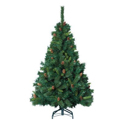 Brad artificial de Craciun, verde, cu conuri, 1.80 m, 834728741