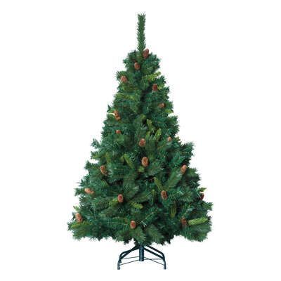 Brad artificial de Craciun, verde, cu conuri, 2.10 m, 834728742