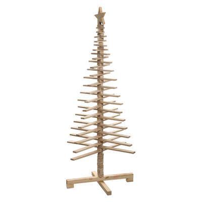 Brad de Craciun  decorativ din lemn 66 x 66 x 150 cm 153469