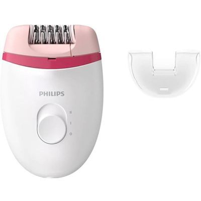BRE235/00 Epilator Philips satinelle essential,2 viteze,retea,alb-roz