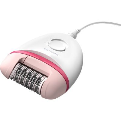 BRE235/00 Epilator Philips satinelle essential,2 viteze,retea,alb-roz