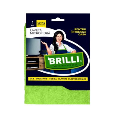 Brilli laveta microfibra intreaga casa 40x40cm 90038921