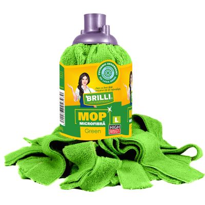 Brilli mop microfibra L green