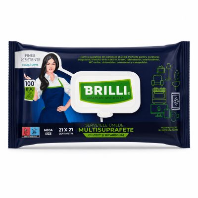 Brilli serv umede 100 multisuprafete cu otet si bicarbonat 90042492