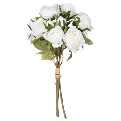 Buchet 14 trandafiri albi de 40 cm inaltime 114752