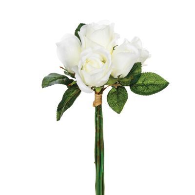 Buchet 7 trandafiri albi 30 cm 110347
