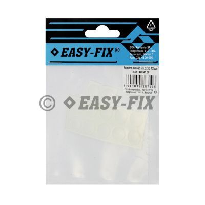 Bumpon autoadeziv FI 10X H1.5mm transparent 12BUC/PUNGA 28749 Bumpon autoadeziv FI 10X H1.5mm transparent 12BUC/PUNGA 28749