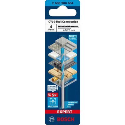 Burghiu Bosch Expert CYL-9 MultiConstruction, 4x40x75 mm, 2608900604