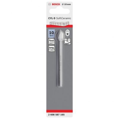 Burghiu Bosch CYL-9 pentru placi ceramice, prindere cilindrica, 10X90MM, 2608587165