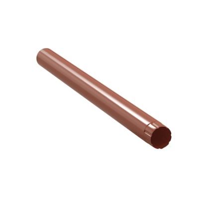 Burlan scurgere, BILKA, caramiziu (RAL 8004), 3 m, D 90mm