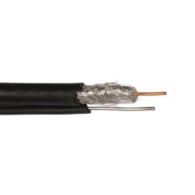 Cablu coaxial RG6 75R fire otel cuprat ecranat cu folie Al