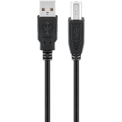 Cablu imprimanta USB 2.0 A tata USB B tata 1.8 m negru Goobay cable-141/1.8HS