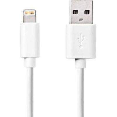 Cablu sincronizare si incarcare Apple Lightning,USB,2m, alb Nedis CCGB39300WT20