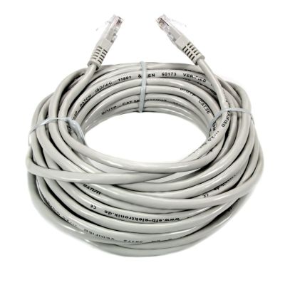 Cablu UTP Well CAT5E Patch cord 10M Gri