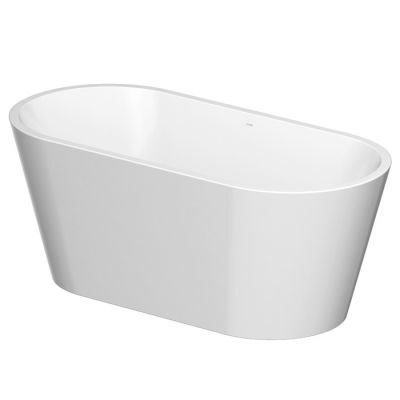 Cada freestanding, ovala, Cersanit Crea S301-300, acril, alba, 159.5 x 74.5 cm