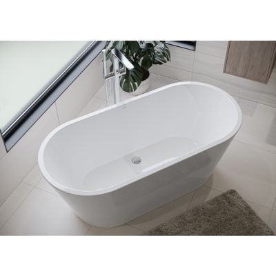 Cada freestanding, ovala, Cersanit Crea S301-300, acril, alba, 159.5 x 74.5 cm