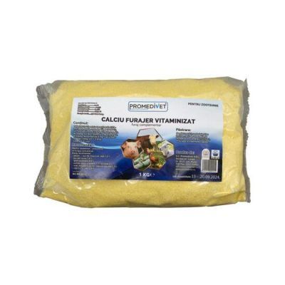 Calciu furajer vitaminizat premix 1kg Calciu furajer vitaminizat premix 1kg
