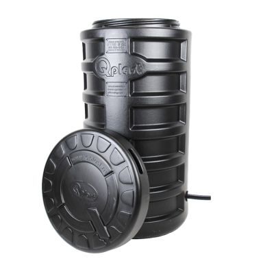 Camin apometru hdpe triplustrat d.560 h.1100 negru termoizolat cu capac si istalatie 3/4''