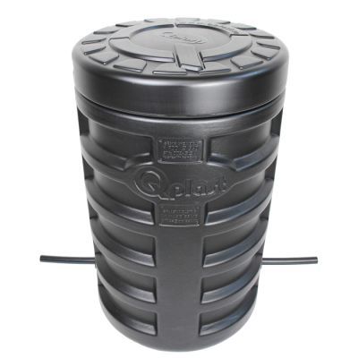 Camin apometru hdpe triplustrat d.560 h.900 negru termoizolat cu capac si istalatie 3/4''
