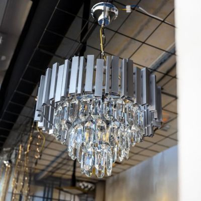 Candelabru discret SP5 KL115001 5xE14 argintiu transparent