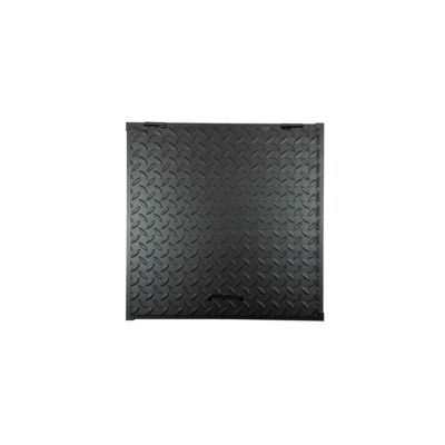 Capac camin negru 800X800 cu 2 Usi