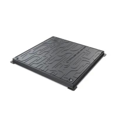 Capac fonta urban patrat cu rama 520X520 Hext 37 PL450X450 B125
