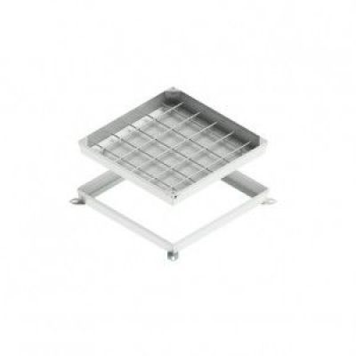 Capac OZ urban Unifill ascuns patrat 580X580 PL500X500 HEXT80 HIN40 cu inchizator B125