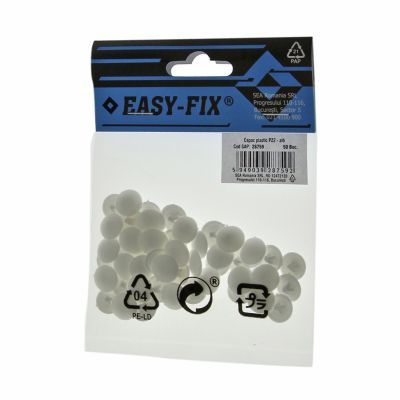 Capac plastic pentru cap inecat PZ2 alb 50buc 28759